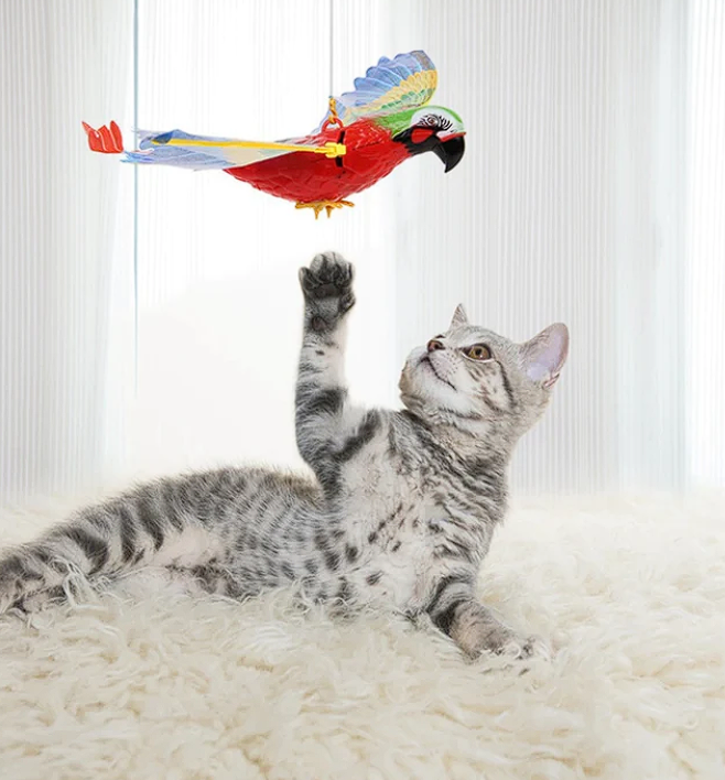 Brinquedo de Pássaro Elétrico para Gatos